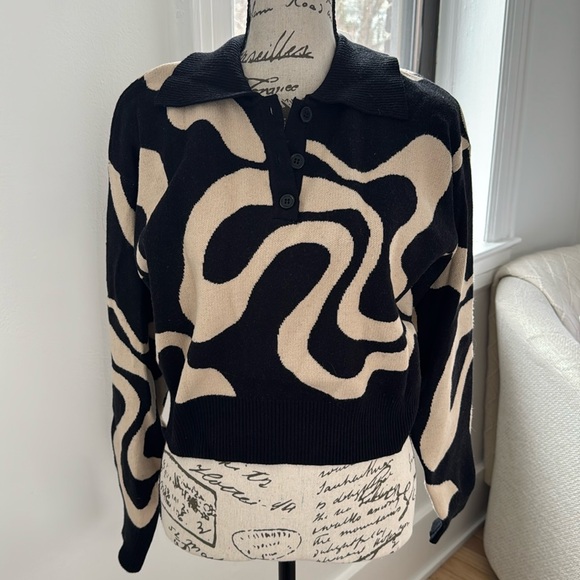 Cider Sweaters - NWT Cider Collared Sweater